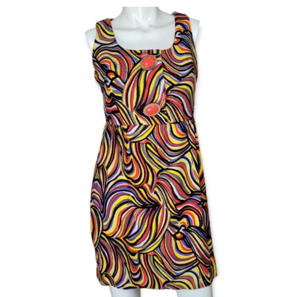 Milly of New York Colorful Swirl Mini Dress